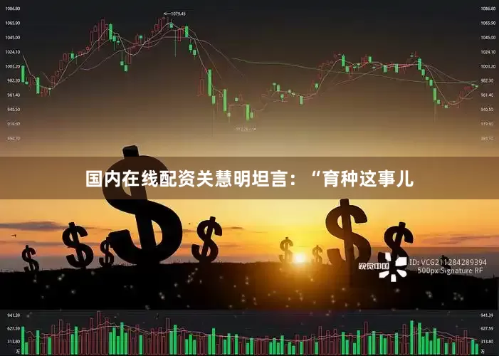 国内在线配资关慧明坦言：“育种这事儿