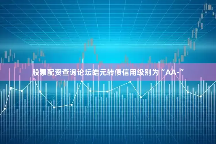 股票配资查询论坛皓元转债信用级别为“AA-”
