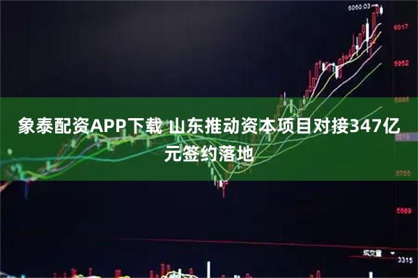 象泰配资APP下载 山东推动资本项目对接347亿元签约落地